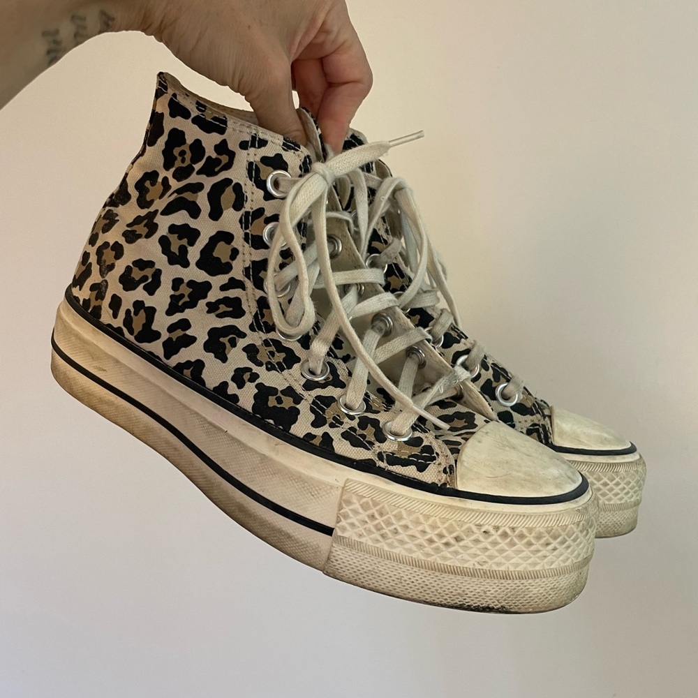 Converse Black and White High-Top Sneakers